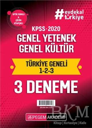 Pegem Akademi Yayıncılık KPSS Genel Yetenek Genel Kültür Türkiye Geneli 1.2.3 3`lü Deneme Seti - Pegem Akademi Yayıncılık