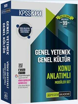 Pegem Akademi Yayıncılık 2020 KPSS Genel Yetenek Genel Kültür Video Destekli Konu Anlatımlı Modüler Set 6 Kitap Takım - Pegem Akademi Yayıncılık
