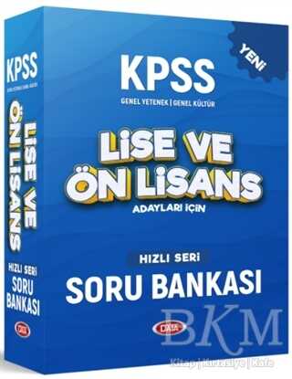 Data Yayınları KPSS Genel Yetenek Genel Kültür Lise ve Ön Lisans Adayları İçin Hızlı Seri Soru Bankası Seti - Data Yayınları