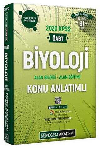 2020 KPSS ÖABT Biyoloji Video Destekli Konu Anlatımlı - Pegem Akademi Yayıncılık