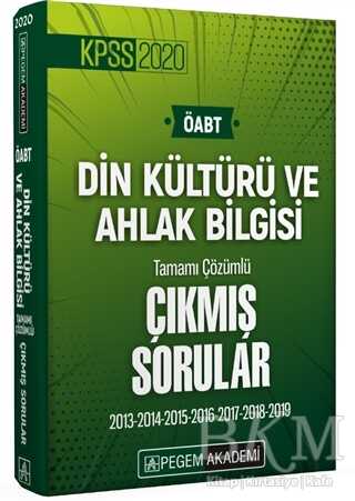 2020 KPSS ÖABT Din Kültürü ve Ahlak Bilgisi Tamamı Çözümlü Çıkmış Sorular - Pegem Akademi Yayıncılık