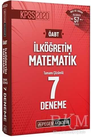 Pegem Akademi Yayıncılık 2020 KPSS ÖABT İlköğretim Matematik Tamamı Çözümlü 7 Deneme - Pegem Akademi Yayıncılık