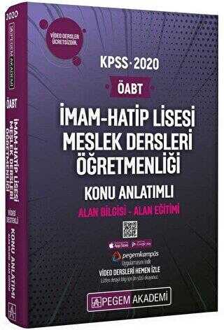 Pegem Akademi Yayıncılık 2020 KPSS ÖABT İmam-Hatip Lisesi Meslek Dersleri Öğretmenliği Alan Bilgisi Alan Eğitimi Konu Anlatımlı - Pegem Akademi Yayıncılık