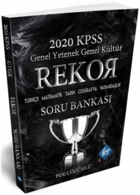 KR Akademi Yayınları 2020 KPSS Genel Yetenek Genel Kültür Tüm Dersler Rekor Soru Bankası - 1