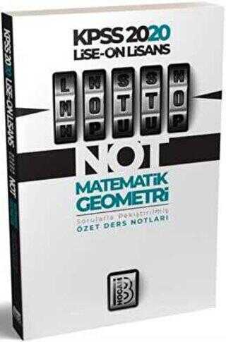 Benim Hocam Yayınları 2020 Lise Önlisans Matematik Geometri MOTTO Ders Notları
