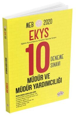 2020 MEB Müdür ve Müdür Yardımcılığı 10 Deneme Sınavı - 1