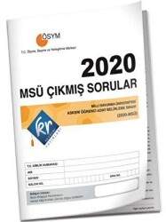 KR Akademi Yayınları 2020 MSÜ Çıkmış Sorular Tıpkı Basım Kitapçığı - KR Akademi Yayınları