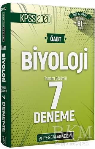 Pegem Akademi Yayıncılık 2020 KPSS ÖABT Biyoloji Tamamı Çözümlü 7 Deneme İadesiz - Pegem Akademi Yayıncılık