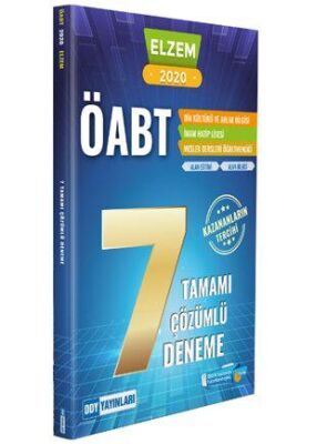 DDY Yayınları 2020 ÖABT Din Kültürü ve Ahlak Bilgisi Elzem Serisi Tamamı Çözümlü 7 Deneme - 1