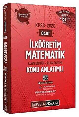 Pegem Akademi Yayıncılık 2020 KPSS ÖABT İlköğretim Matematik Video Destekli Konu Anlatımlı Modüler Set - Pegem Akademi Yayıncılık