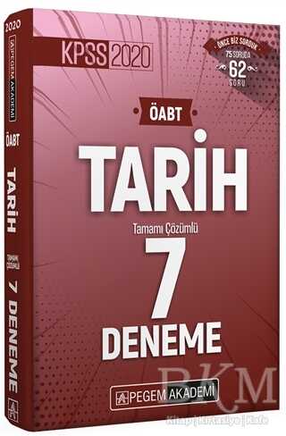 Pegem Akademi Yayıncılık 2020 KPSS ÖABT Tarih Tamamı Çözümlü 7 Deneme İadesiz - Pegem Akademi Yayıncılık