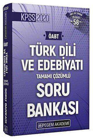 Pegem Akademi Yayıncılık 2020 KPSS ÖABT Türk Dili ve Edebiyatı Tamamı Çözümlü Soru Bankası - Pegem Akademi Yayıncılık