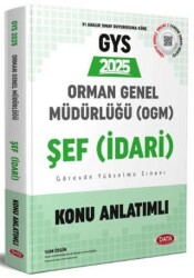 Data Yayınları Orman Genel Müdürlüğü GYS Şef İdari Konu Anlatımlı - Data Yayınları