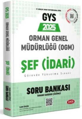 Data Yayınları Orman Genel Müdürlüğü GYS Şef İdari Karekod Çözümlü Soru Bankası - 1