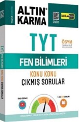 Altın Karma Yayınları TYT Fen Bilimleri Fizik - Kimya - Biyoloji Konu Konu Çıkmış Sorular - Altın Karma Yayınları