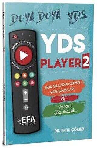 YDS Player 2 Son Yıllarda Çıkmış YDS Sınavları Efa Serisi - Benim Hocam Yayınları