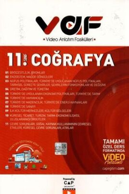 11. Sınıf Coğrafya Video Anlatım Fasikülleri - 1
