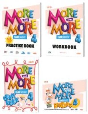 Kurmay Yayınları More and More English 4 Practice Book - Workbook + 3 Hikaye Kitabı + Craft Book Kurmay ELT Yayınları - 1