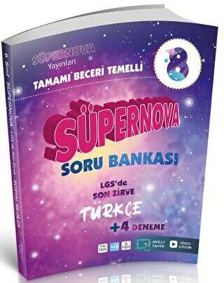 Süpernova Yayınları 8. Sınıf Süpernova Türkçe Beceri Temelli Soru Bankası