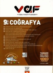 9. Sınıf Coğrafya Video Anlatım Fasikülleri - Vaf Yayınları
