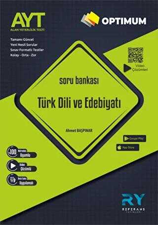 Referans Yayınları AYT Optimum Türk Dili ve Edebiyatı Soru Bankası Akıllı Tahta Uyumlu