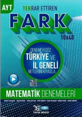 Yayın Denizi Yayınları AYT Matematik Fark Tekrar Ettiren Denemesi - 1