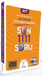 Karekök Yayıncılık Eşit Ağırlık Öğrencileri İçin AYT Öncesi Çözülmesi Gereken Son 1111 Soru - Karekök Yayıncılık