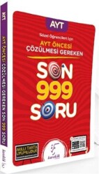 Karekök Yayıncılık Sözel Öğrencileri İçin AYT Öncesi Çözülmesi Gereken Son 999 Soru - Karekök Yayıncılık