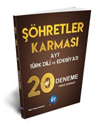 Şöhretler Karması AYT Türk Dili ve Edebiyatı 20 Deneme Video Çözümlü - KR Akademi Yayınları