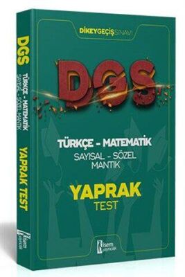 İSEM Yayıncılık 2021 DGS Türkçe - Matematik Sayısal - Sözel Mantık Çek Kopar Yaprak Test - 1