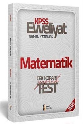 İSEM Yayıncılık 2021 Evveliyat KPSS Matematik Çek Kopart Yaprak Test - 1