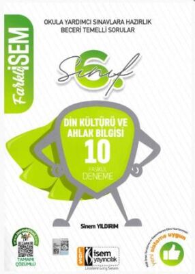 İSEM Yayıncılık 6. Sınıf Din Kültürü ve Ahlak Bilgisi Farklı İsem Tamamı Çözümlü 10 Fasikül Deneme - 1