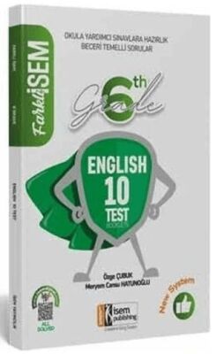 İSEM Yayıncılık 6. Sınıf İngilizce Farklı İsem Tamamı Çözümlü 10 Fasikül Deneme - 1