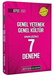 2021 Genel Yetenek Genel Kültür Tamamı Çözümlü 7 Deneme - 1