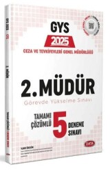Ceza ve Tevkifevleri 2. Müdür GYS Tamamı Çözümlü 5 Deneme Sınavı - Data Yayınları