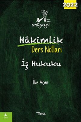 İmtiyaz İş Hukuku Hakimlik Ders Notları - 1
