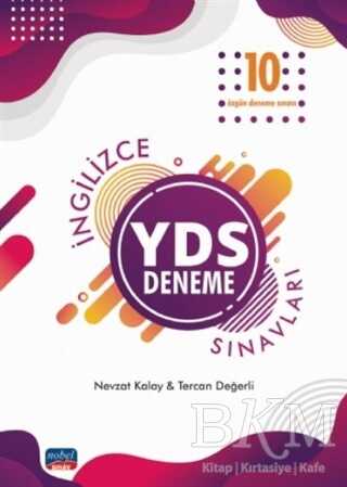 İngilizce YDS 10 Özgün Deneme Sınavları Nobel Sınav Yayınları