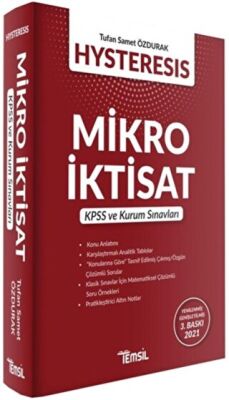 Temsil Kitap 2021 Hysteresis - Mikro İktisat kapağı