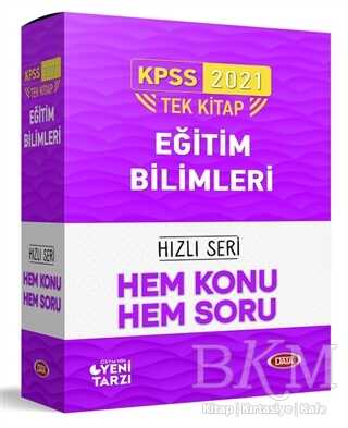 Data Yayınları 2021 KPSS Tek Kitap Eğitim Bilimleri Hem Konu Hem Soru Hızlı Seri Seti - Data Yayınları