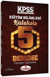 Yönerge Yayınları KPSS Eğitim Bilimleri Kateksis Çözümlü 5 Deneme - Yönerge Yayınları