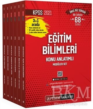 Pegem Akademi Yayıncılık 2021 KPSS Eğitim Bilimleri Konu Anlatımlı Modüler Set - 1