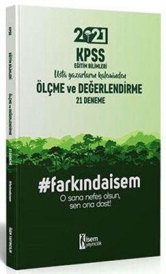 İSEM Yayıncılık 2021 KPSS Eğitim Bilimleri Ölçme ve Değerlendirme 21 Deneme - 1