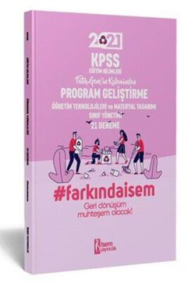 İSEM Yayıncılık 2021 KPSS Eğitim Bilimleri Program Geliştirme 21 Deneme - 1