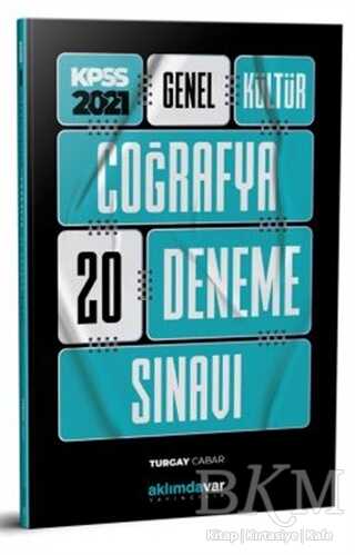 Aklımdavar Yayıncılık 2021 KPSS Genel Kültür Coğrafya 20 Deneme Sınavı - Aklımdavar Yayıncılık