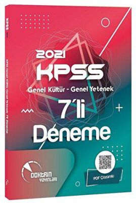 Doktrin Yayınları 2021 KPSS Genel Kültür-Genel Yetenek 7`li Deneme - PDF Çözümlü - 1