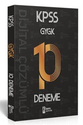 İSEM Yayıncılık 2021 KPSS Genel Yetenek Genel Kültür Tamamı Dijital Çözümlü 10 Deneme - 1