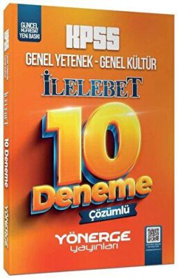 Yönerge Yayınları KPSS Genel Yetenek Genel Kültür İlelebet 10 Deneme Çözümlü - 1