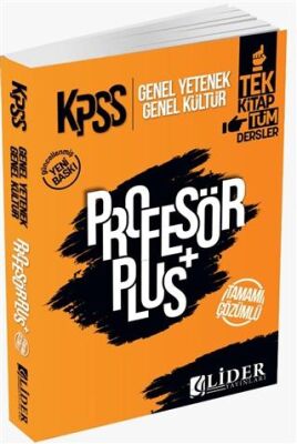 Lider Yayınları 2021 KPSS Genel Kültür Genel Yetenek Profesör Djital Çözümlü QR Kod Soru Bankası - 1