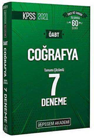 Pegem Akademi Yayıncılık 2021 KPSS ÖABT Coğrafya Tamamı Çözümlü 7 Deneme - Pegem Akademi Yayıncılık