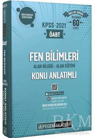 Pegem Akademi Yayıncılık 2021 KPSS ÖABT Fen Bilimleri Video Destekli Konu Anlatımlı Modüler Set 4 Kitap Takım - Pegem Akademi Yayıncılık